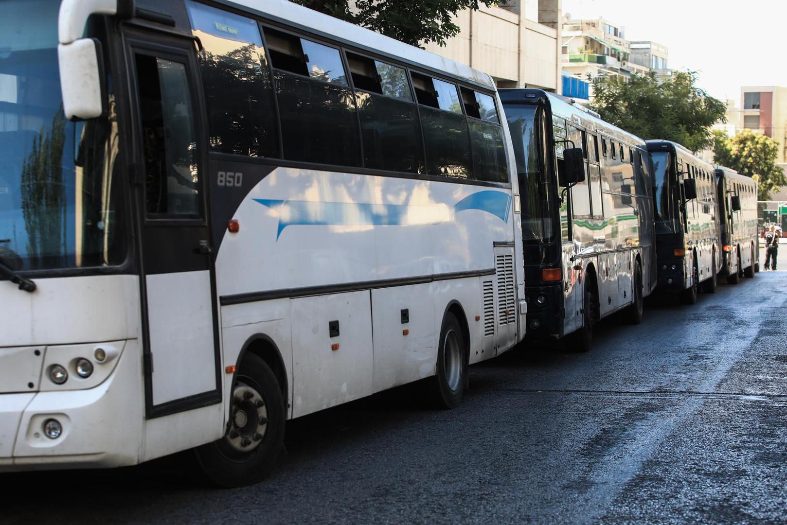 09.08.2023., Atena, Grcka - Svih 94 uhicenih osoba koje je grcka policija privela nakon navijackih nereda uoci utakmice 3. pretkola kvalifikacija Lige prvaka izmedju AEK-a i Dinama odvedeni su pred tuzitelja.  Photo: Yiannis Panagopoulos/EUROKINISSI/PIXSELL