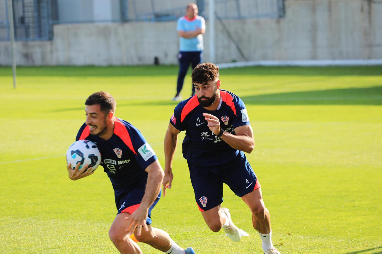 Rijeka: Trening hrvatske nogometne reprezentacije