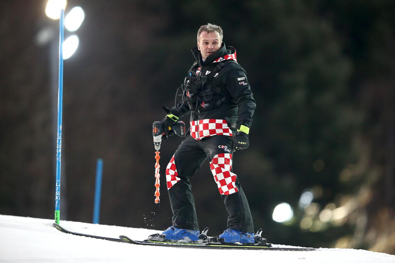 Zagreb: Pripreme za prvu vožnju muškog slaloma Audi FIS Svjetskog skijaškog kupa