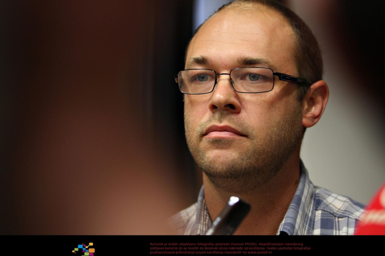 '02.08.2012., Zagreb - Izjave nakon odrzanog Predsjednistva stranke u sredisnjici HDZ-a na trgu Zrtava fasizma. Davor Stier.  Photo: Davor Puklavec/PIXSELL'