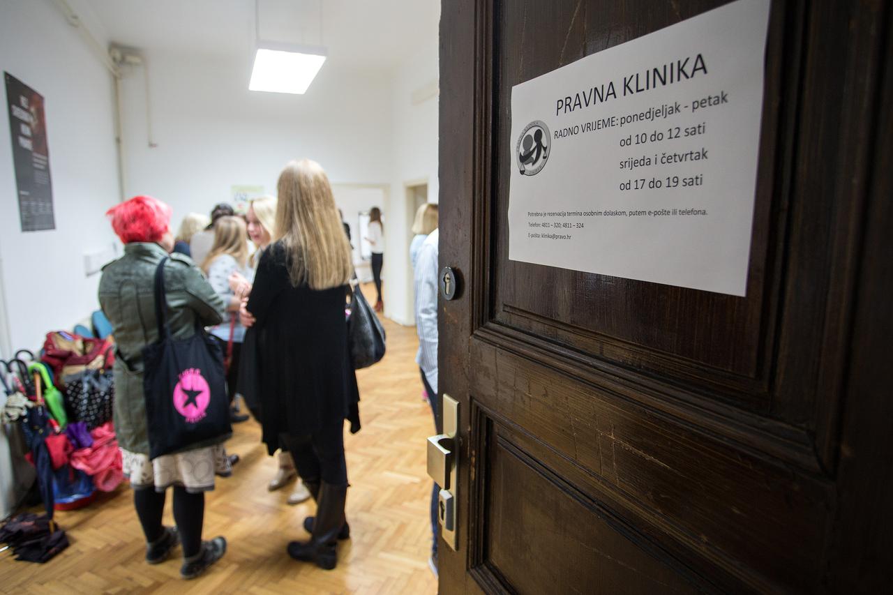 24.02.2015., Zagreb -  U Pravnoj klinici Pravnog fakulteta u Zerjavicevoj ulici odrzavaju se dani otvorenih vrata.  Photo: Davor Puklavec/PIXSELL