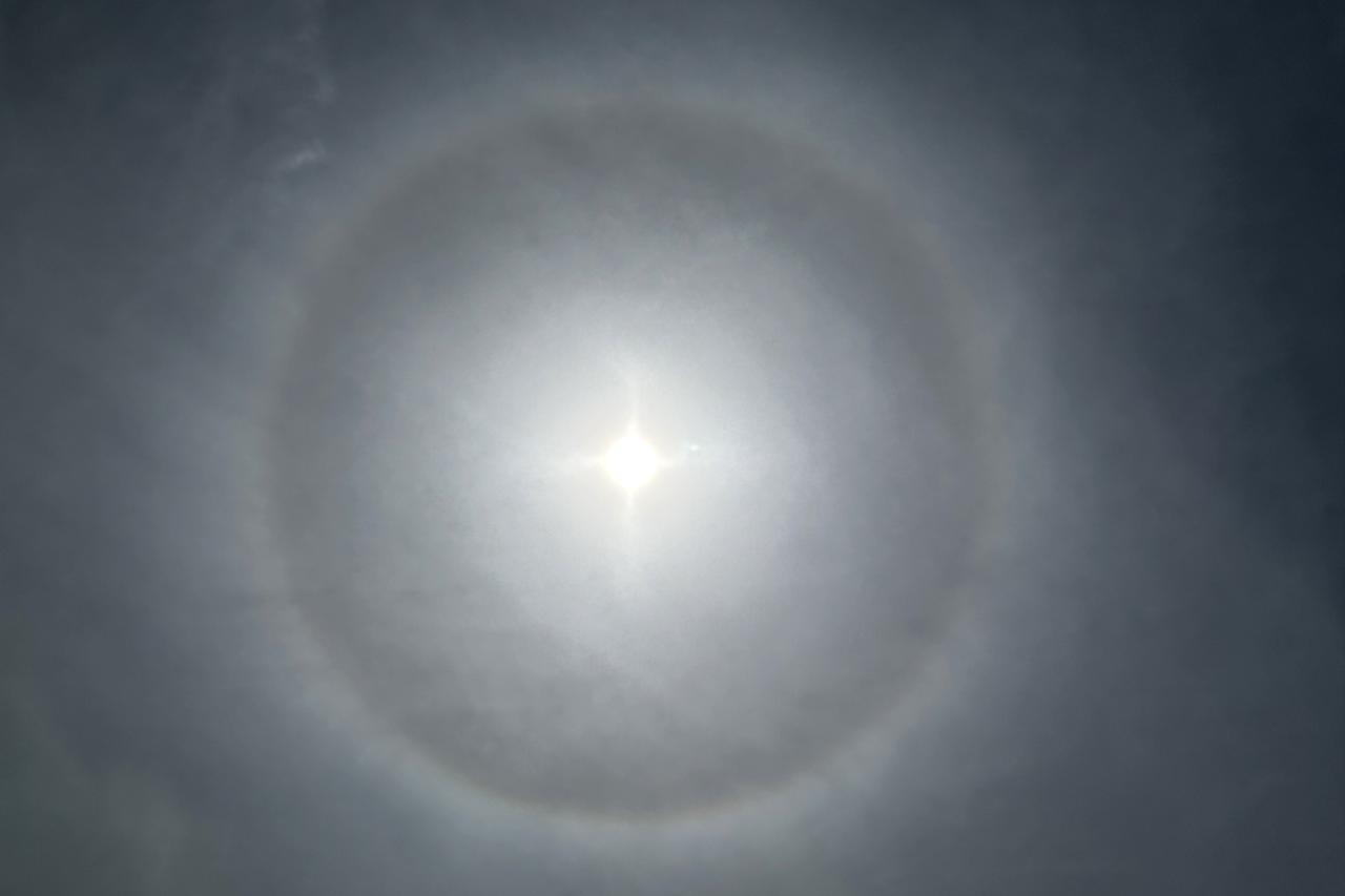 Halo oko Sunca  vidljiv je iz Zagreba