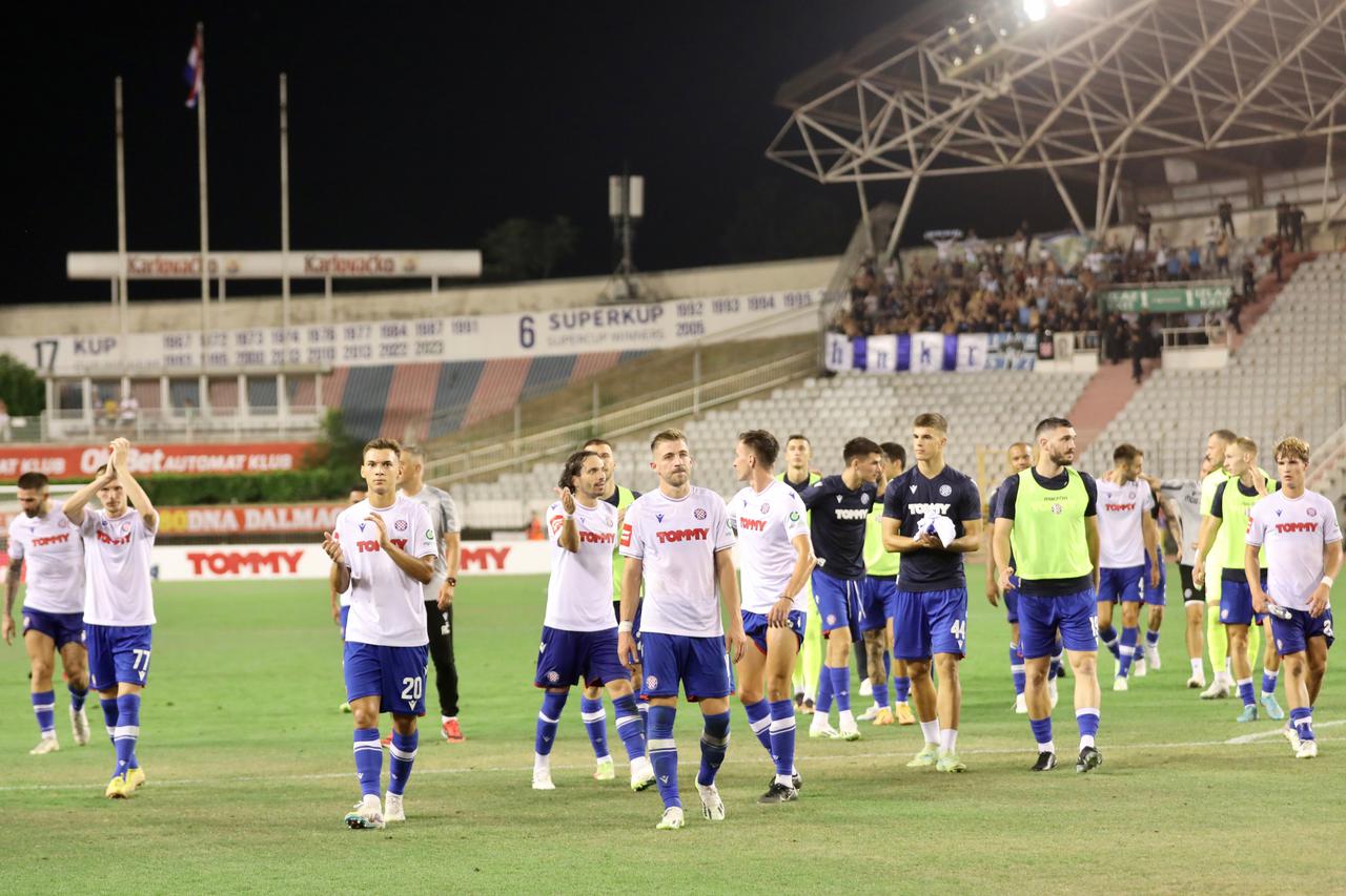 Split: Utakmica 2. kola SuperSport HNL-a između HNK Hajduk i HNK Rijeka