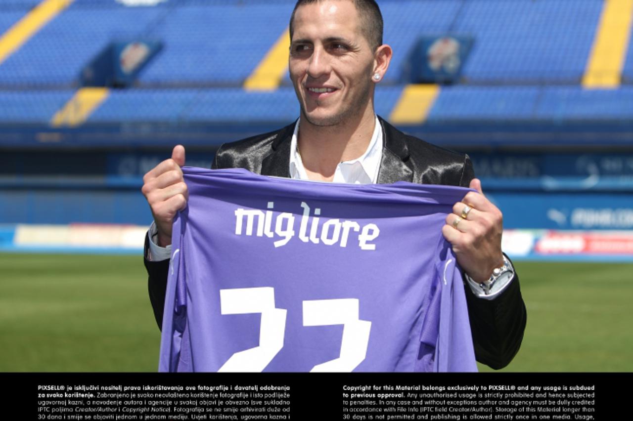 '29.05.2013., Zagreb - GNK Dinamo, Argentinac Pablo Migliore novi golman GNK Dinamo.  Photo: Dalibor Urukalovic/PIXSELL'