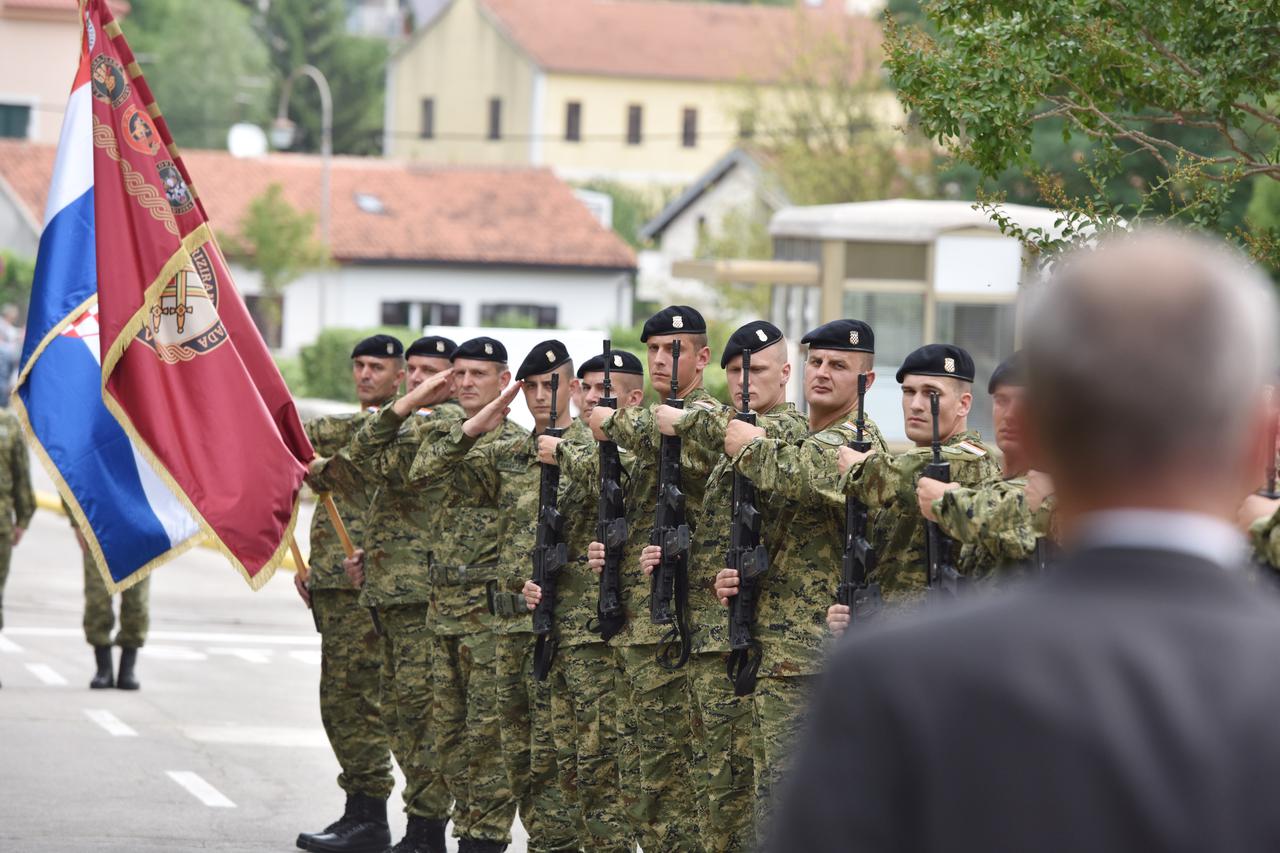 Sinj - Svečano otvorenje vojarne 126 brigade HV-a