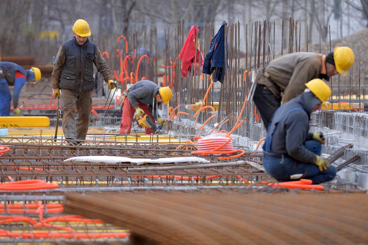 10.01.2014., Zagreb - Izgradnja osnovne skole i vrtica u naselju Kajzerica. 