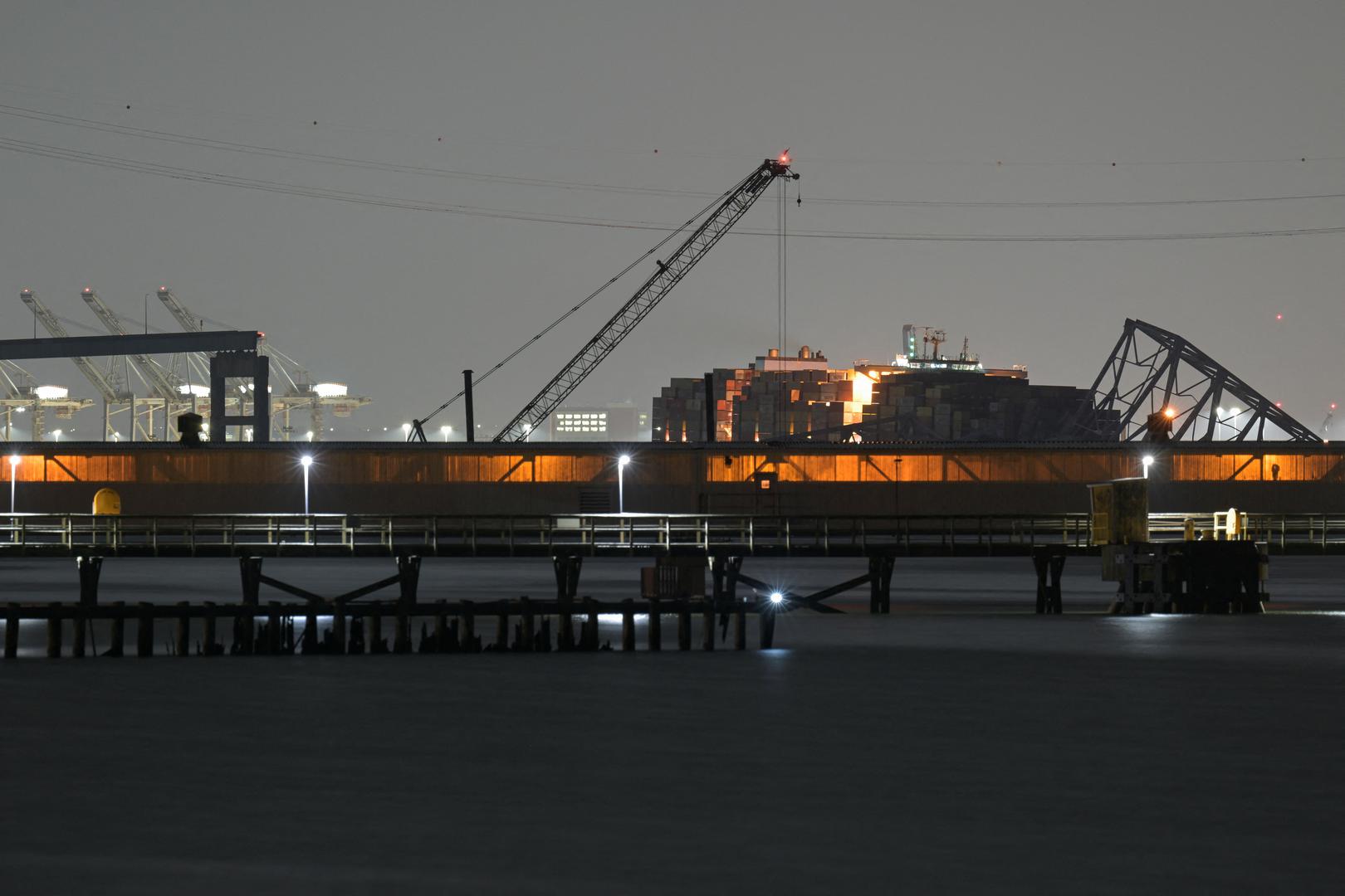 A view of the Dali cargo vessel which crashed into the Francis Scott Key Bridge causing it to collapse in Baltimore, Maryland, U.S., March 26, 2024. REUTERS/Craig Hudson Photo: CRAIG HUDSON/REUTERS