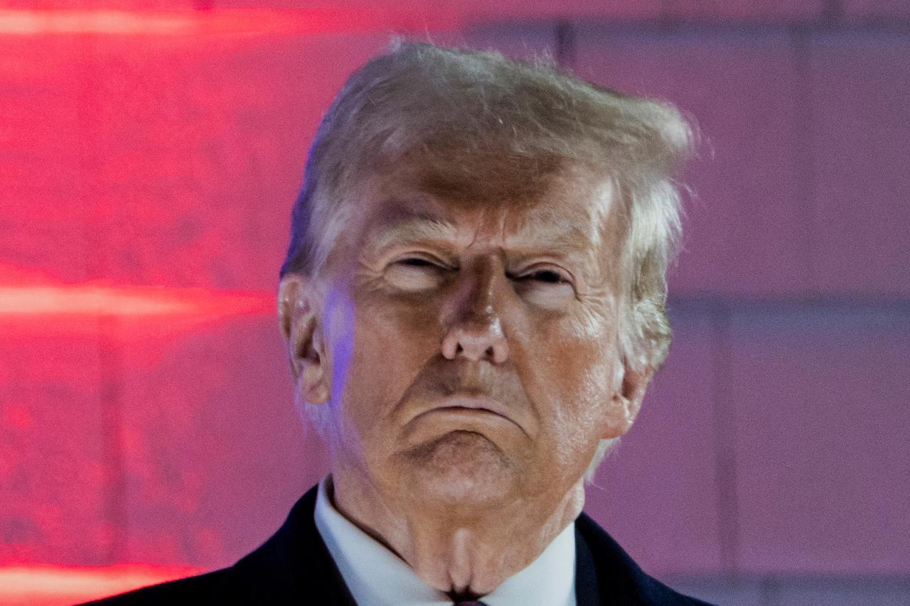 U.S. President-elect Donald Trump watches fireworks at Trump National Golf Club Washington DC in Sterling