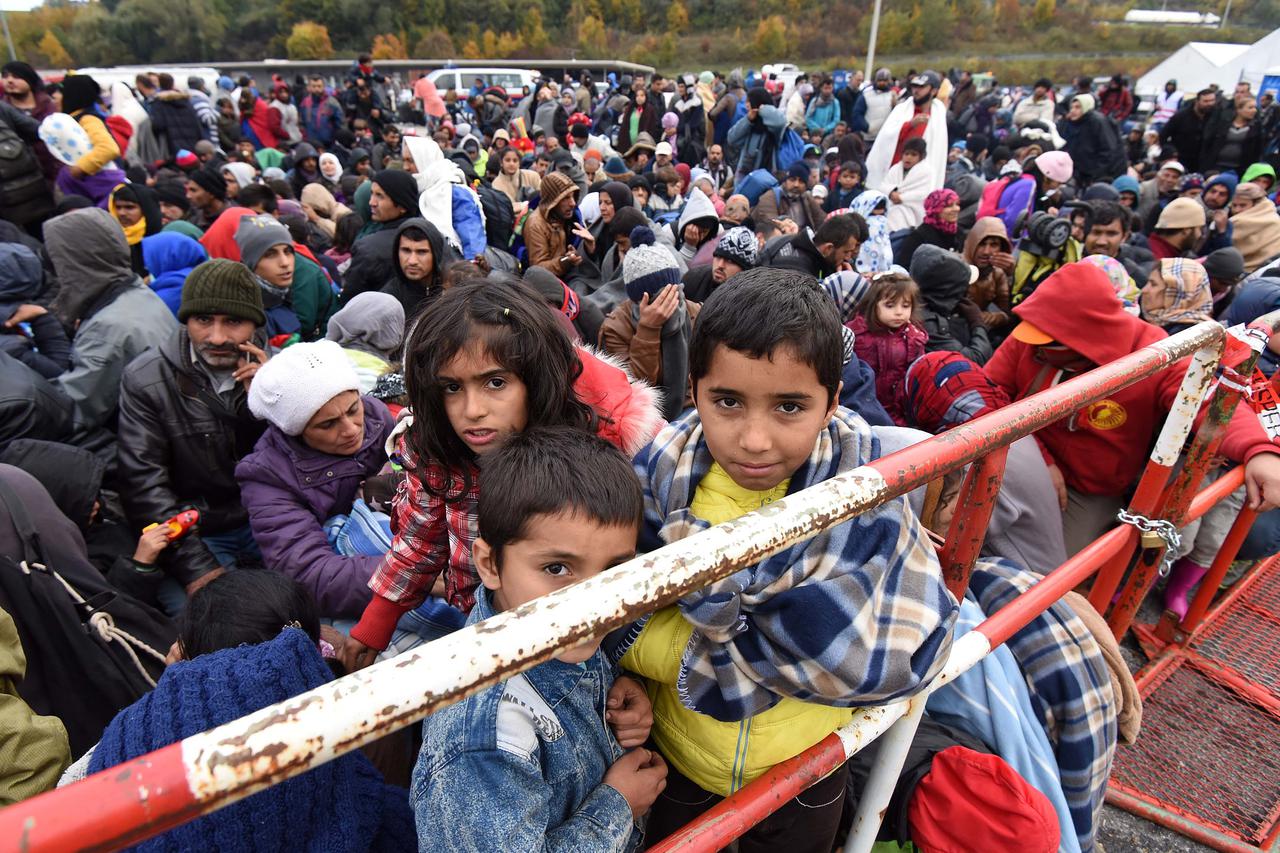 Migranti na austrijskoj granici 2015.