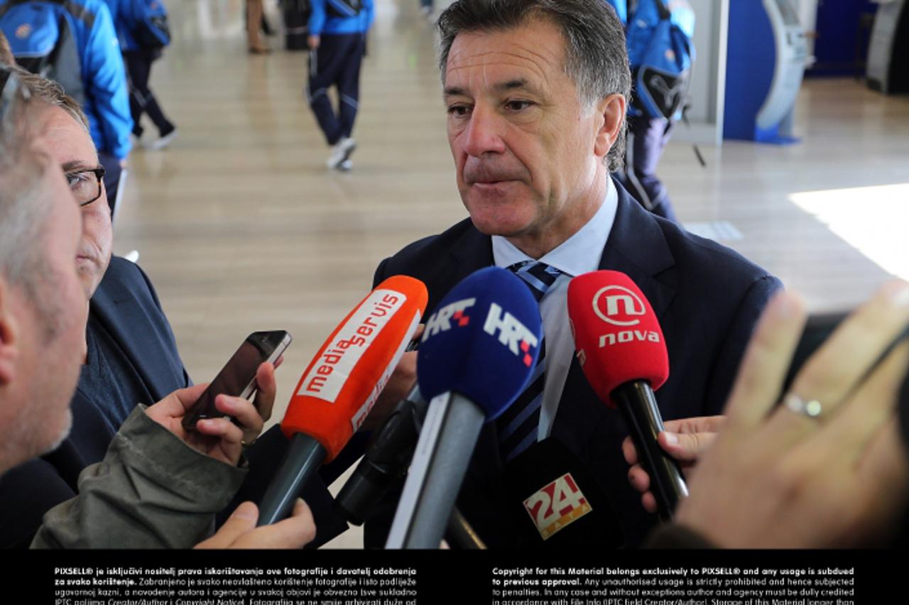 '02.10.2013., Velika Gorica - Odlazak GNK Dinama na utakmicu 2. kola skupine B Europske lige protiv Ludogorca u Bugarsku. Zdravko Mamic Photo: Jurica Galoic/PIXSELL'