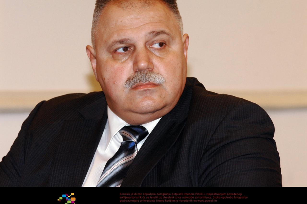 '02.03.2012.,  Zagreb - Ivan Suker kao svjedok na sudjenju Ivi Sanaderu. Photo: Davor Visnjic/PIXSELL'