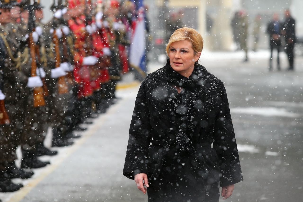 Kolinda Grabar-Kitarović na svečanosti obilježavanja 24. obljetnice Počasno-zaštitne bojne