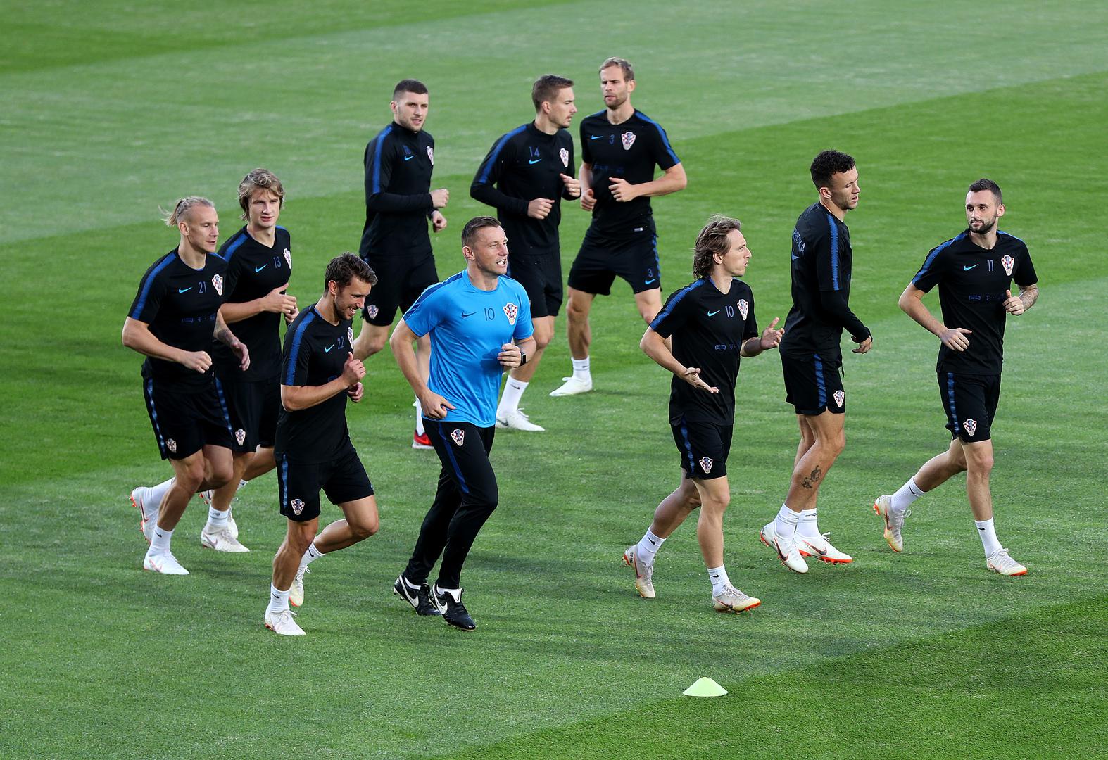 Vatreni su trenirali na stadionu Lužnjiki u Moskvi