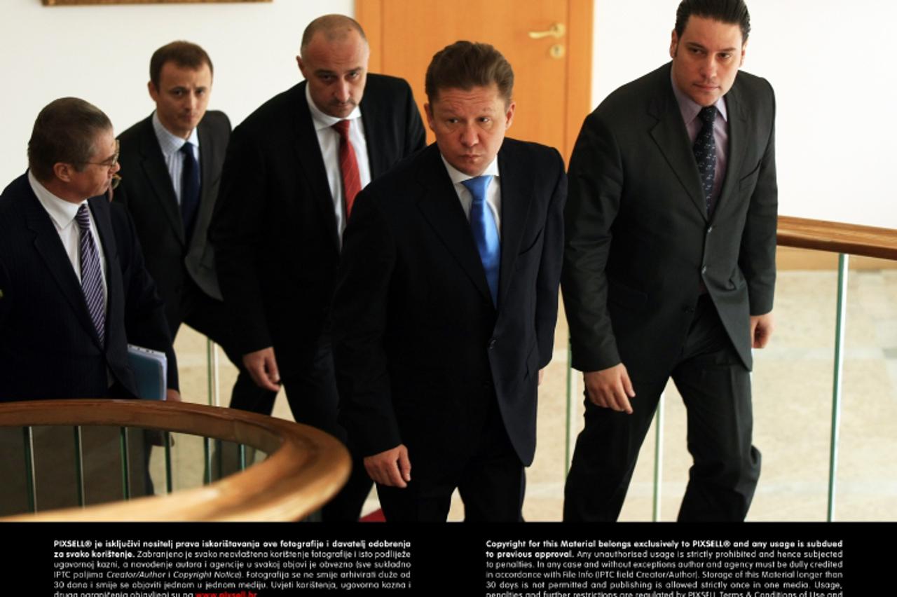 '17.01.2013., Zagreb - Ured predsjednika RH, Pantovcak 241. Predsjednik Republike Ivo Josipovic, primio je izaslanstvo Upravnog odbora tvrtke ''Gazprom''.  Photo: Marko Prpic/PIXSELL'