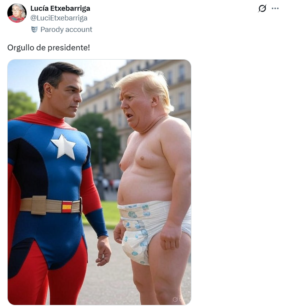 Nakon njegove objave, uslijedila je lavina komentara na platformi X. Iako je bilo onih koji su ga kritizirali, mnogi su pohvalili njegov stav i objavu. Pritom, dijelili su fotografije kreirane umjetnom inteligencijom koje ga, primjerice, prikazuju kao superheroja, ali i memeove kojima se omalovažava SAD. 