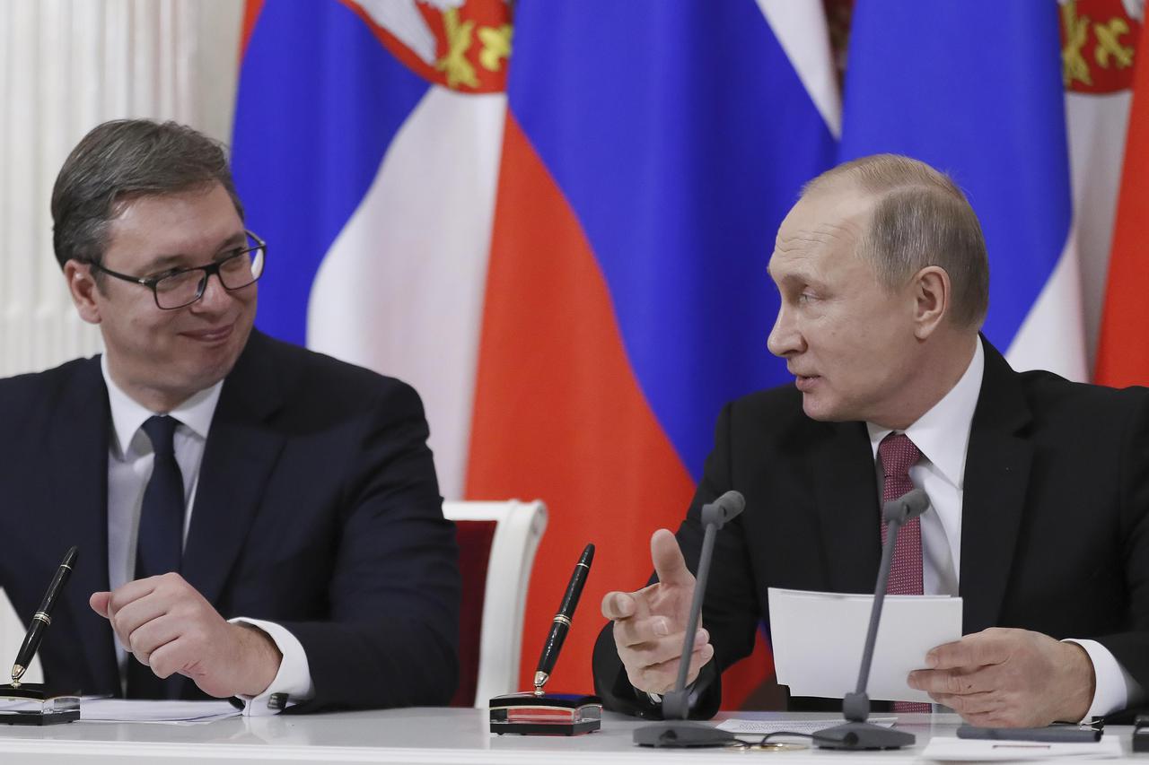 Aleksandar Vučić i Vladimir Putin