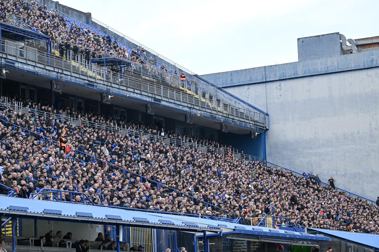 Zagreb: Atmosfera na utakmici GNK Dinamo-HNK Rijeka
