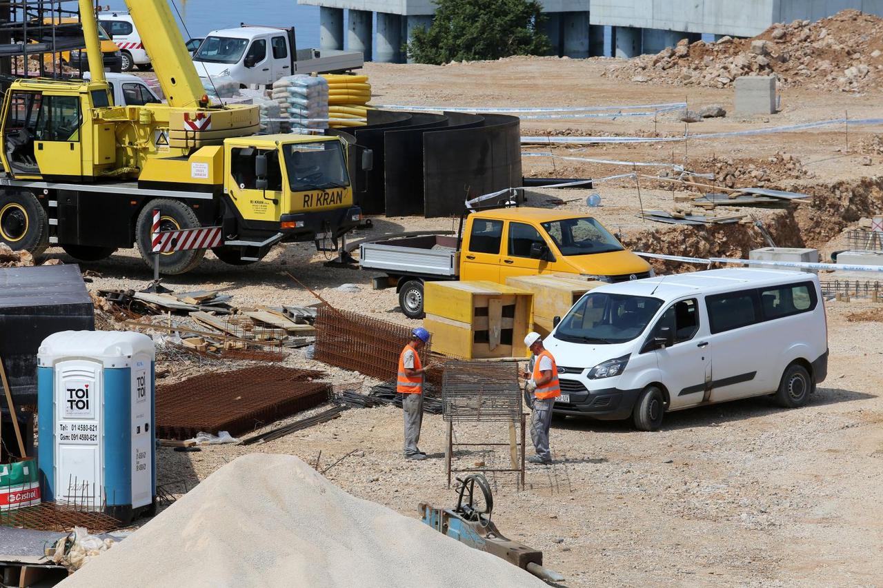 Gradilište LNG terminala na otoku Krku