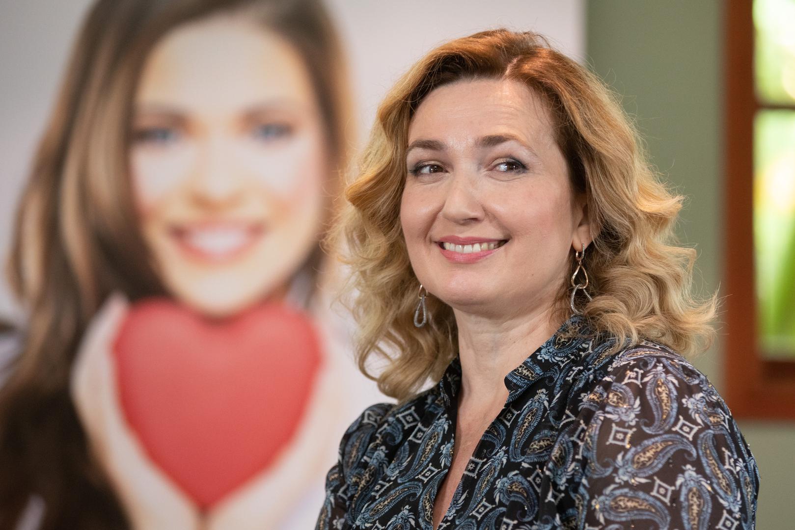 02.10.2020., Zagreb - S ciljem podizanja svjesnosti o cinjenici kako su upravo zene najpogodjenija skupina koja obolijeva od kardiovaskularnih bolesti, Zaklada Hrvatska kuca srca pokrenula je projekt  - Zena i srce. Ivana Portolan Pajic.Photo: Davor Puklavec/PIXSELL