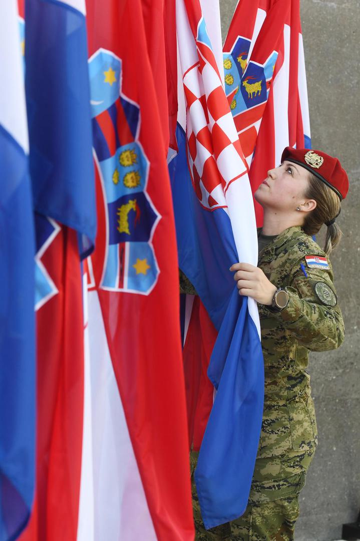 04.08.2022. Knin - Pocele su pripreme za proslavu Oluje  Photo: Hrvoje Jelavic/PIXSELL