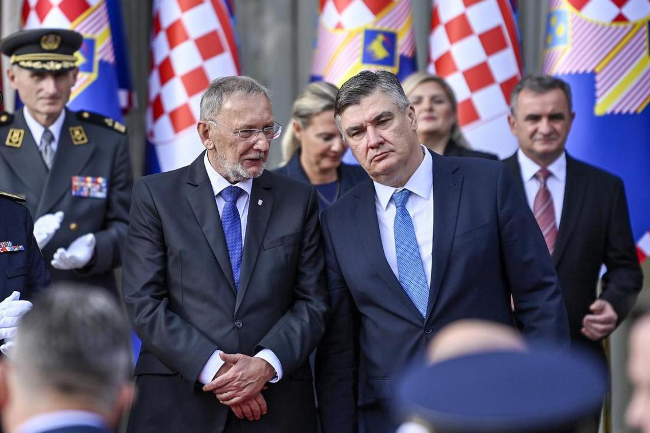 Zagreb: Svečani prijem povodom Dana policije u Predsjedničkim dvorima