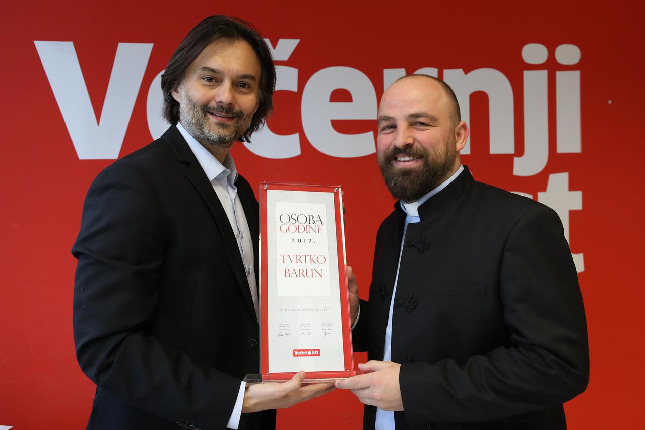 Dražen Klarić, gl. urednik Večernjeg lista i Tvrtko Barun