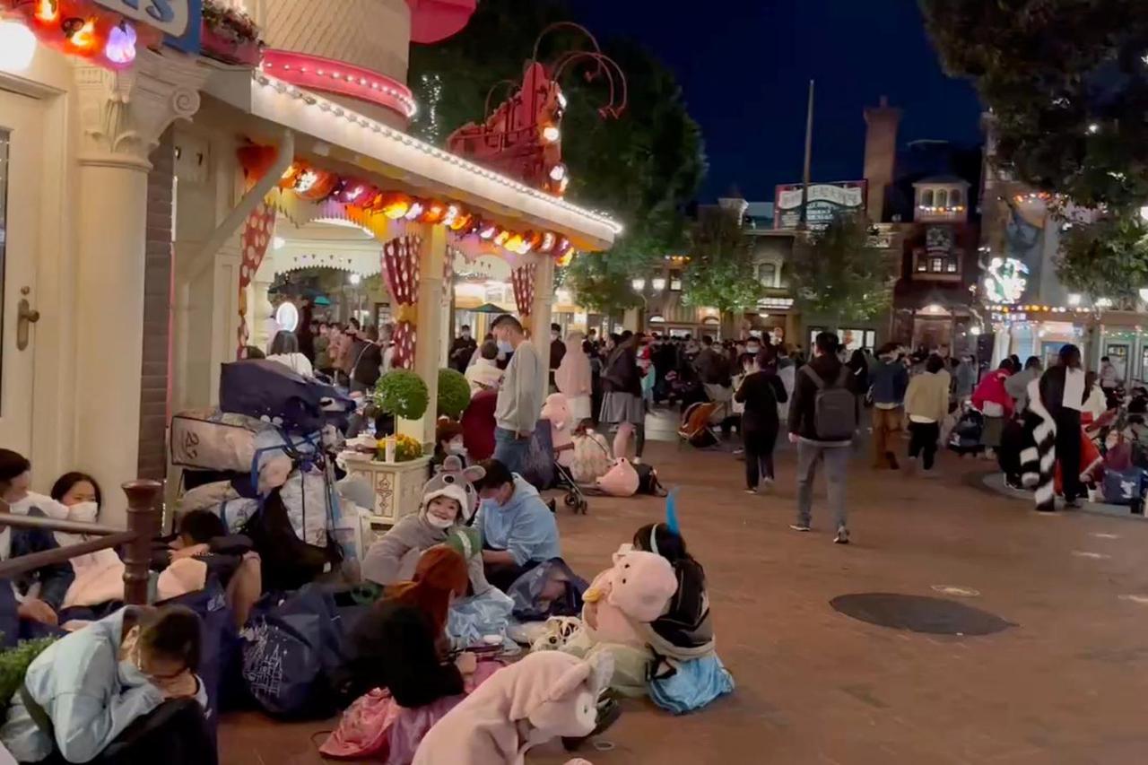 Crowd at Shanghai Disney Resort in Shanghai