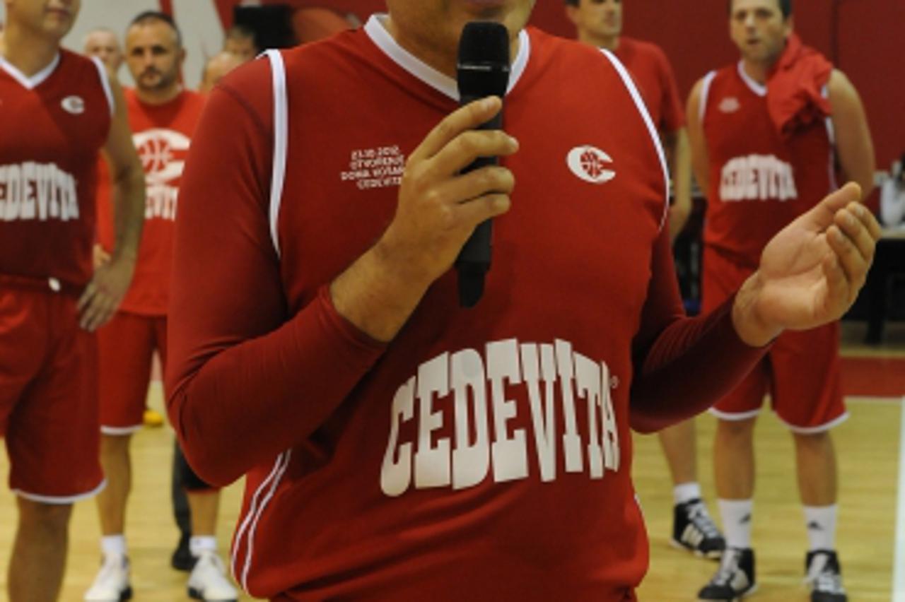 '23.10.2012., Zagreb - U drugom paviljonu Zagrebackog velesajma otvoren je Dom kosarke Cedevita Atlantic grupe. Odrzan je i susret kosarkaskih legendi i Atlantic grupe i prijatelja. Emil Tedeschi.  Ph