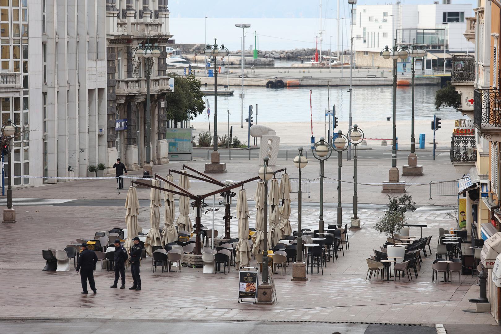 19.3.2023. Rijeka - Operacija izmjestanja mine zaostale iz Drugog svjetskog rata u Rijeckoj Luci.  Photo: Nel Pavletic/PIXSELL
