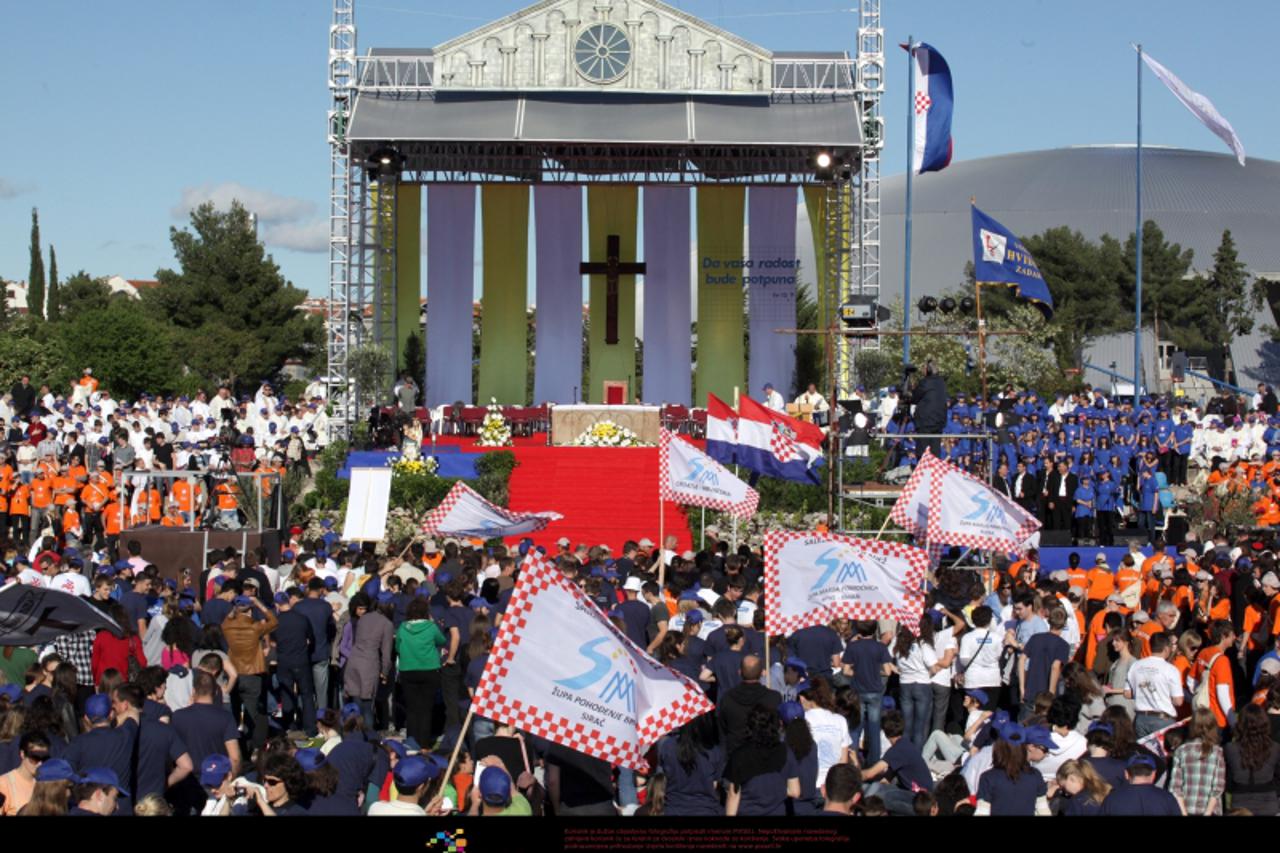 '08.05.2010., Zadar - Susret Hrvatske Katolicke Mladezi. Photo: Zeljko Mrsic/PIXSELL'