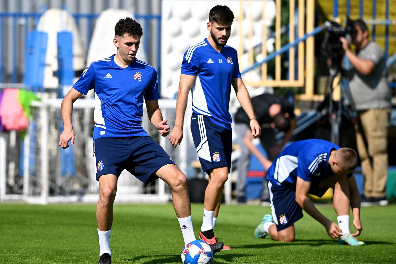 Zagreb: Trening GNK Dinamo prije puta u Atenu na uzvratnu utakmicu protiv AEK