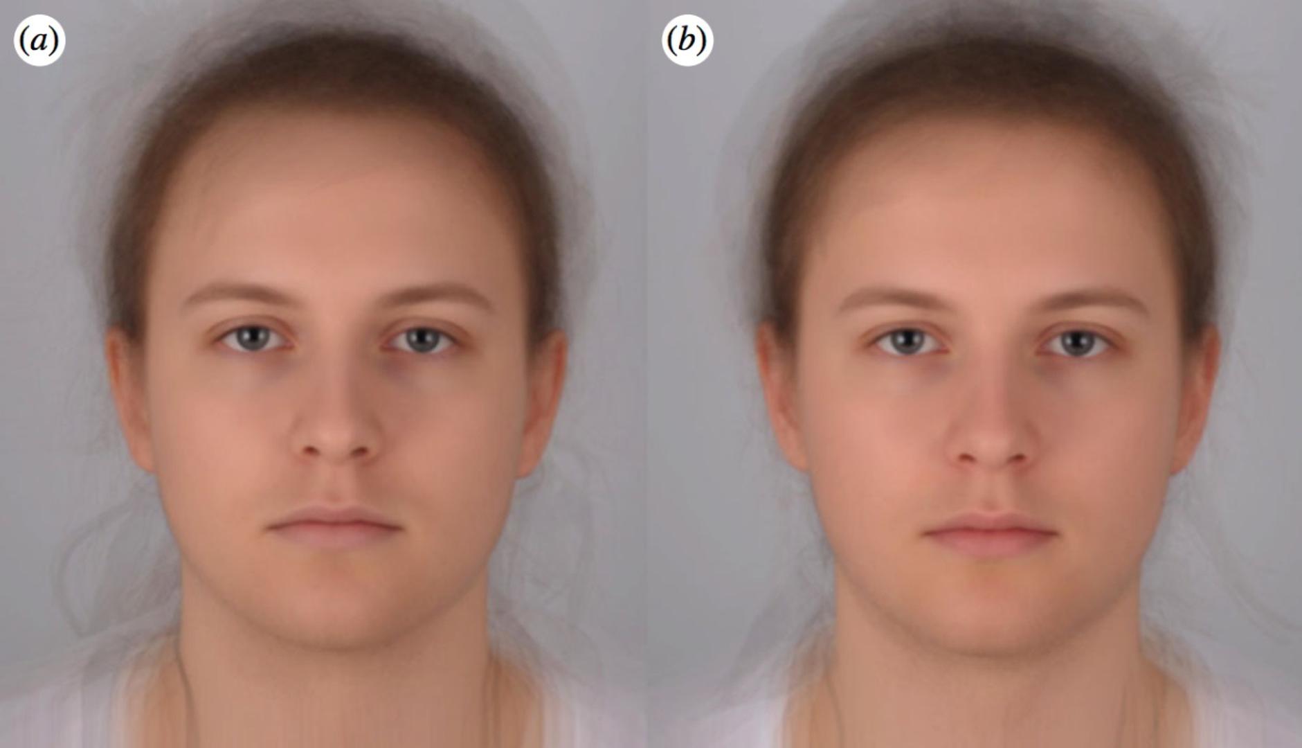 Lijevo - lice bolesne osobe i desno - lice zdrave osobe