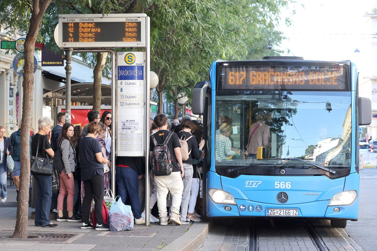 Zagreb: Velike gužve na autobusnoj liniji 617