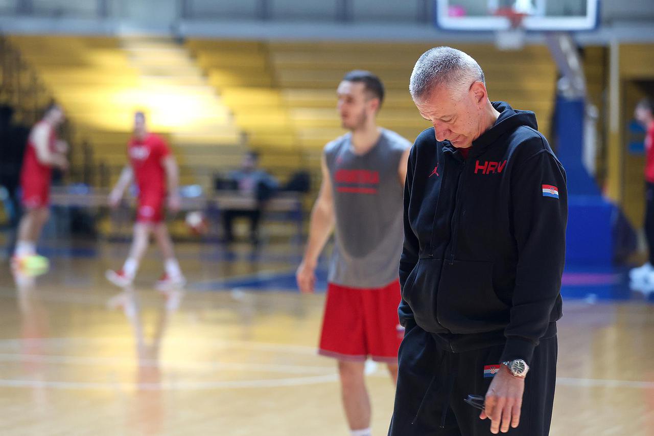 Zagreb: Trening hrvatske košarkaške reprezetacije