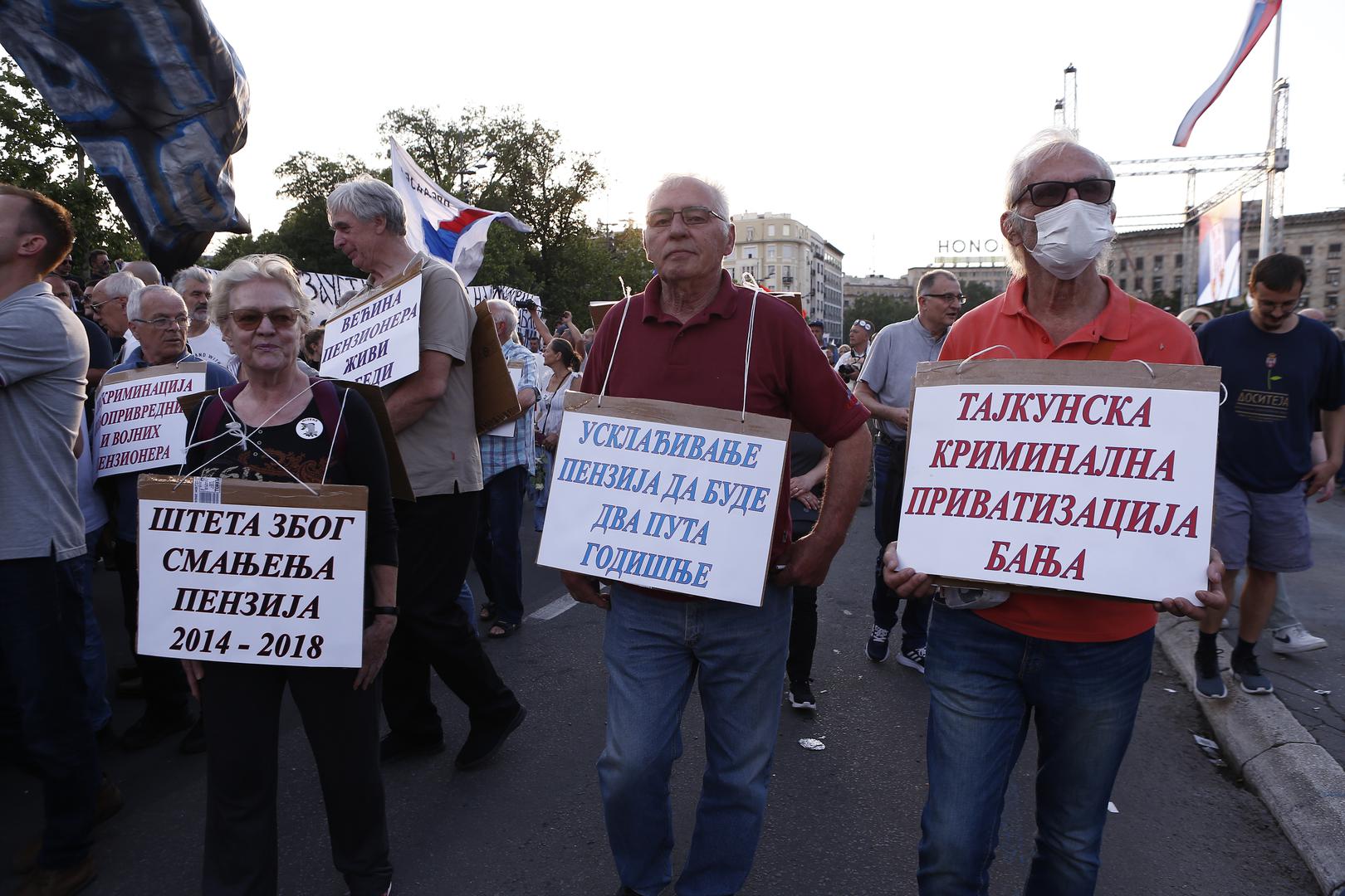 03, June, 2023, Belgrade -  In front of the House of the National Assembly, the fifth protest called "Serbia against violence" started, organized by a part of the pro-European opposition parties. Photo: Amir Hamzagic/ATAImages03, jun, 2023, Beograd - Ispred Doma narodne skupstine poceo je peti protest pod nazivom "Srbija protiv nasilja" u organizaciji dela proevropskih opozicionih stranaka. Photo: Amir Hamzagic/ATAImages Photo: Amir Hamzagic/ATA Images/PIXSELL