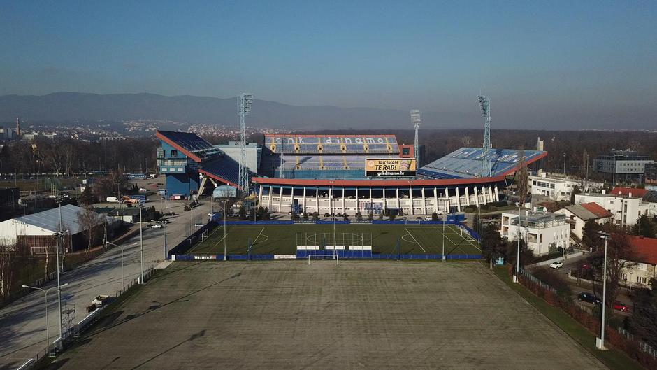Stadion Maksimir snimljen iz zraka
