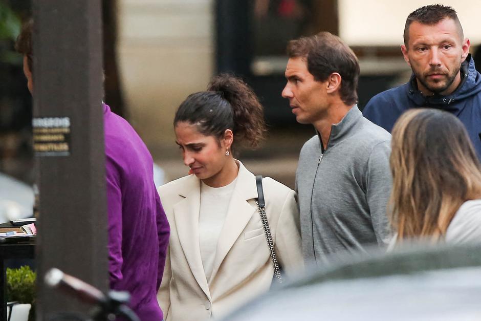 Exclu - Rafael Nadal And Wife Dine At L'Avenue - Paris