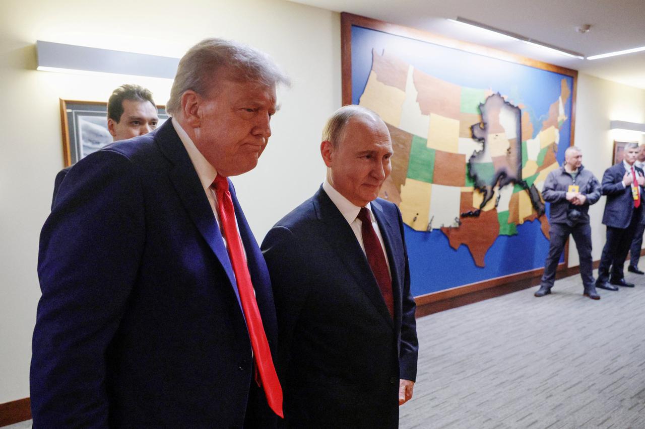 U.S. President Trump meets with Russian President Putin in Alaska
