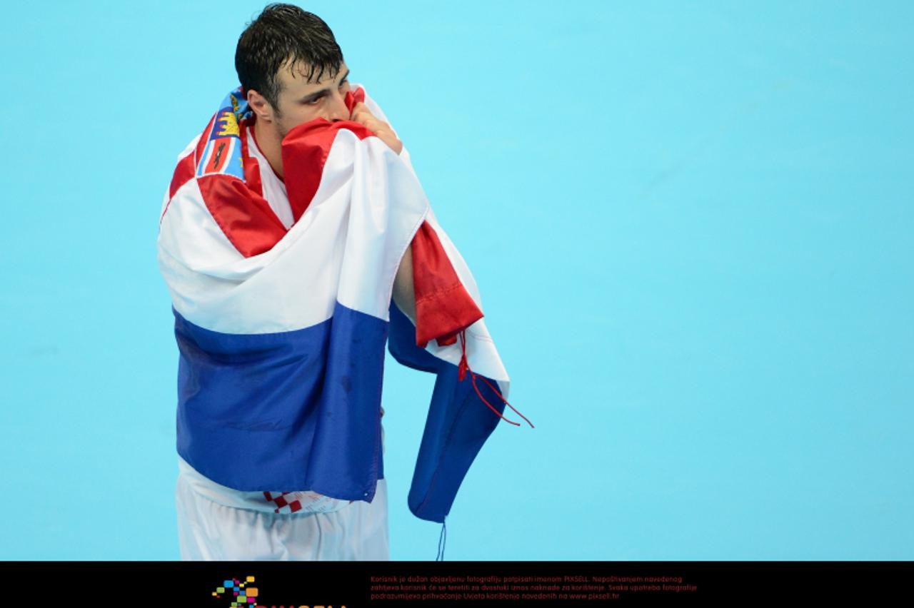 '12.08.2012., London, Engleska - Ljetne Olimpijske igre, rukomet, utakmica za 3. mjesto, Madjarska - Hrvatska. Domagoj Duvnjak. Photo: Igor Kralj/PIXSELL'