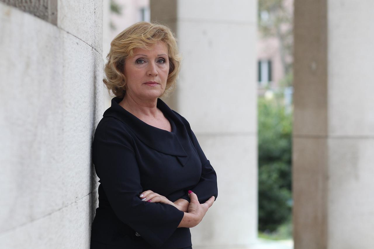 03.10.2014., Zagreb - Ljiljana Cule, smijenjena direktorica u HEP-u. 