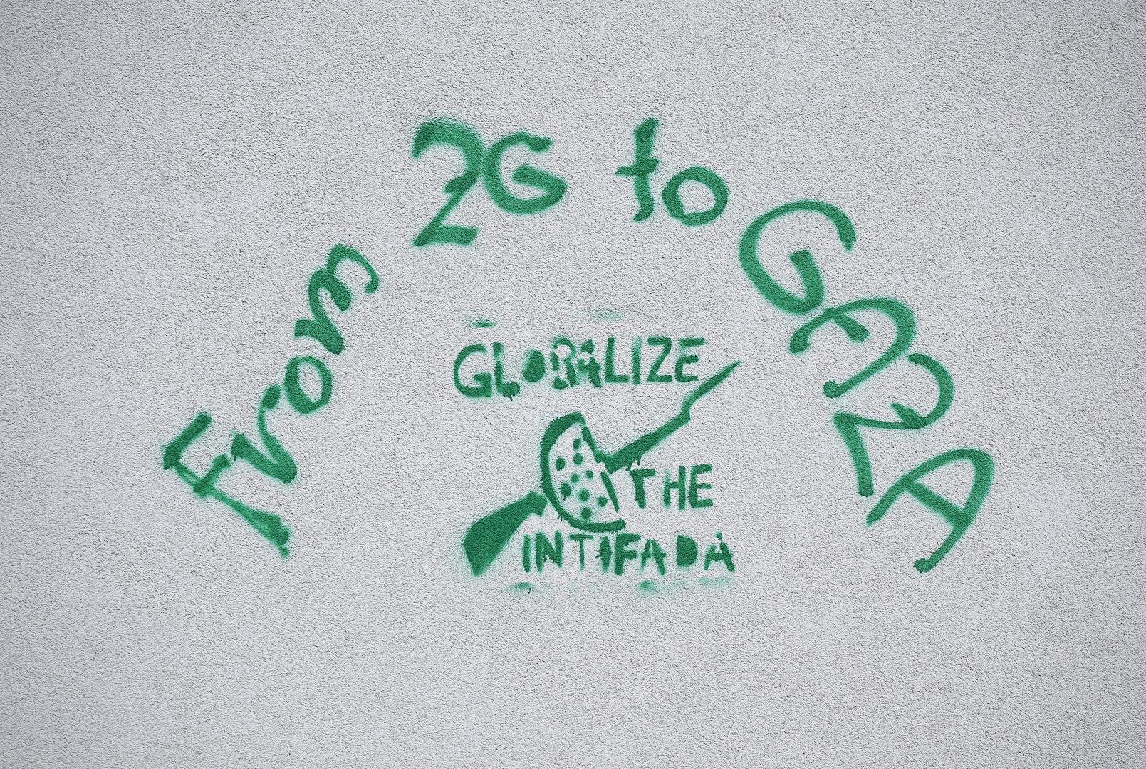 Nije poznato tko je autor, ali grafit posvećen je Gazi.