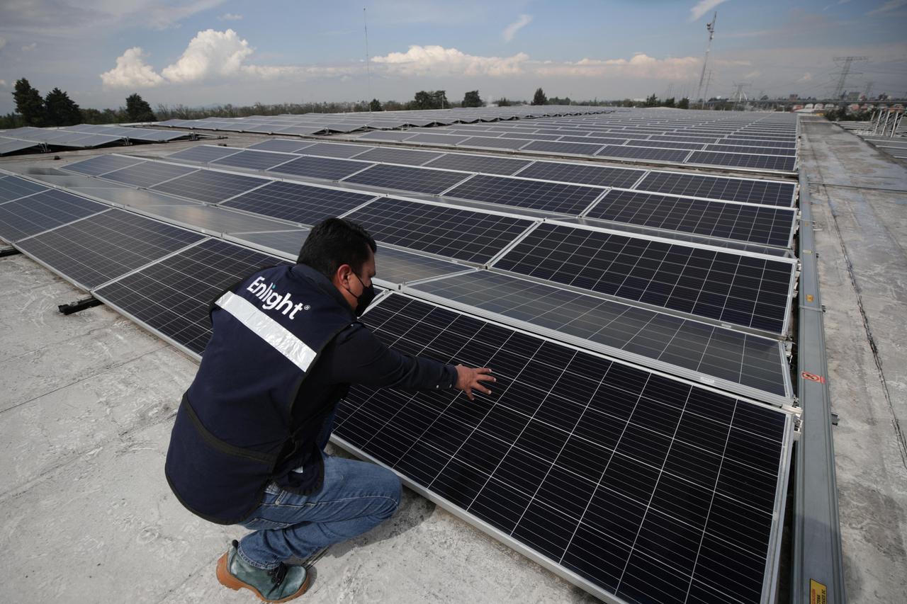 Solar panels in Mexico state