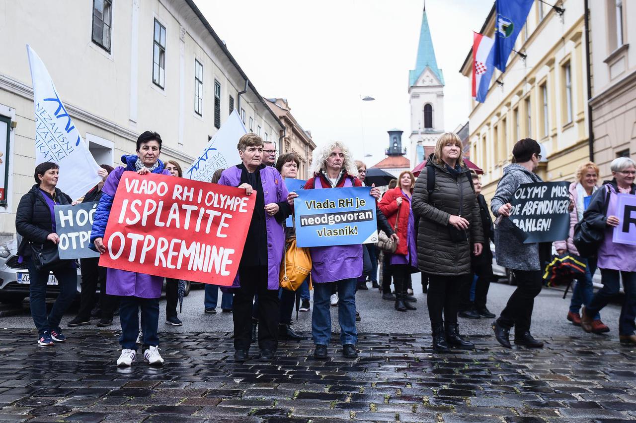 Zagreb: Prosvjeduju radnice Orljave