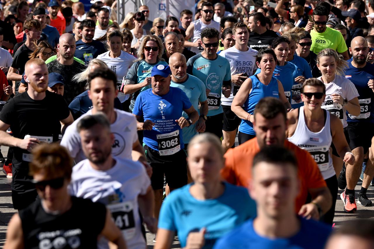 Zagreb: Start Garmin 10k utrke u sklopu 30. Zagrebačkog maratona na kojem je bio i Valent Sinković