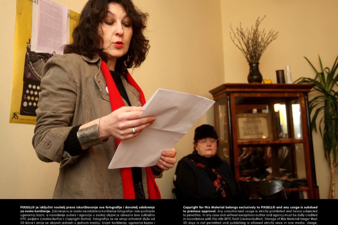 '08.03.2010., Zagreb - U stanu Marije Juric Zagorke odrzan je Festival kratkopricasica Zagorki u cast, Ana Djokic. Photo: Boris Scitar/PIXSELL'