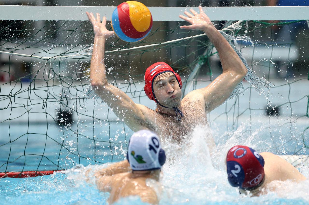 25.04.2015., Zagreb, Bazen Mladost - Druga polufinalna utakmica za vaterpolskog prvaka Hrvatske, HAVK Mladost - VK Jug CO Duborovnik.   Josip Pavic. Photo: Igor Kralj/PIXSELL