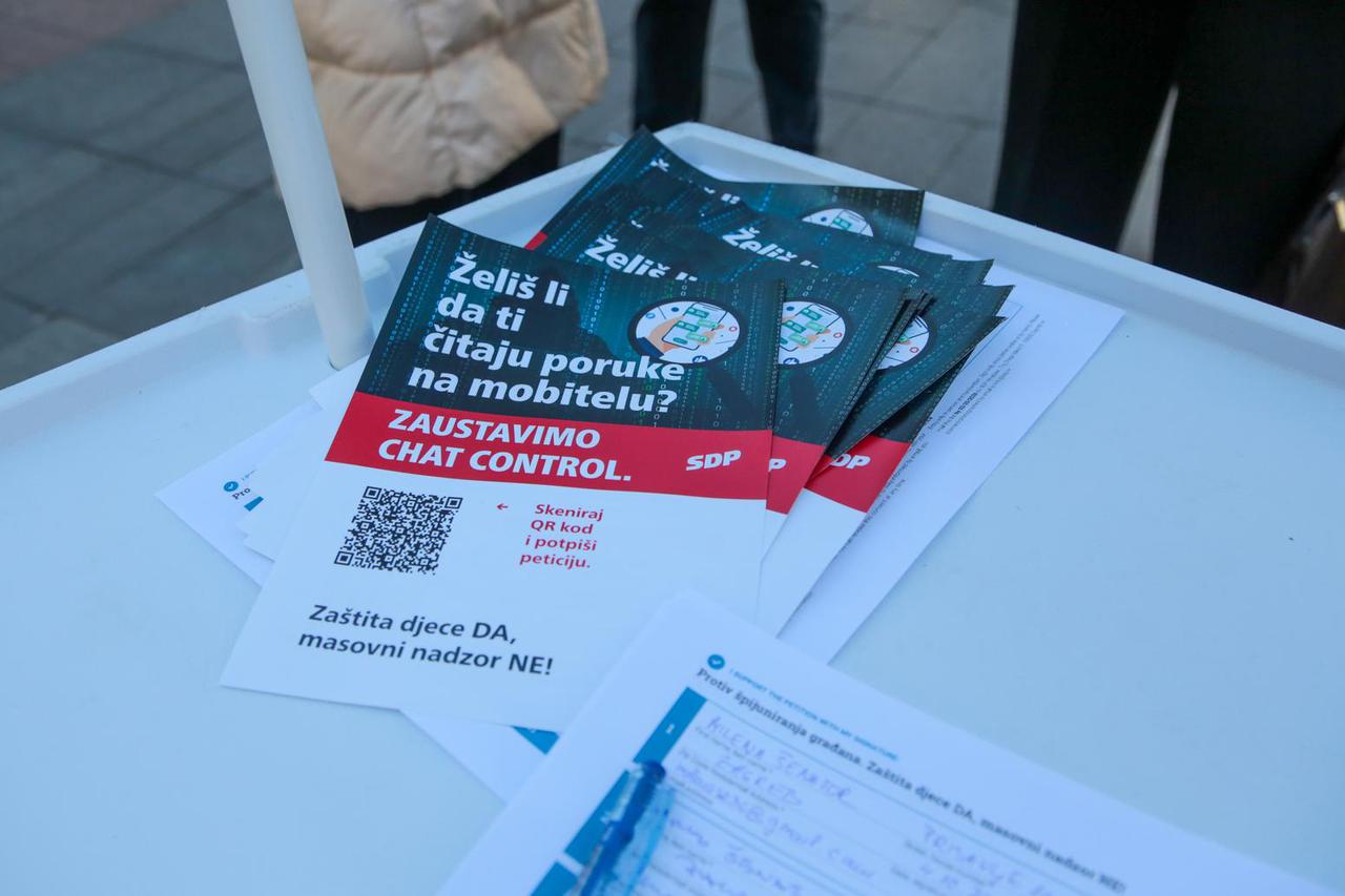 Zagreb: Prikupljanje potpisa protiv uvođenja kontroverzne EU legislative Chat Control