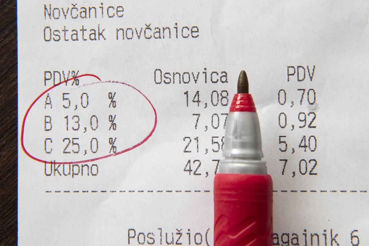 Zagreb: Porez iskazan na printanom računu