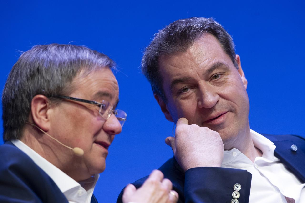 Power struggle between Markus SOEDER (Prime Minister Bavaria and CSU Chairman) and Armin LASCHET.