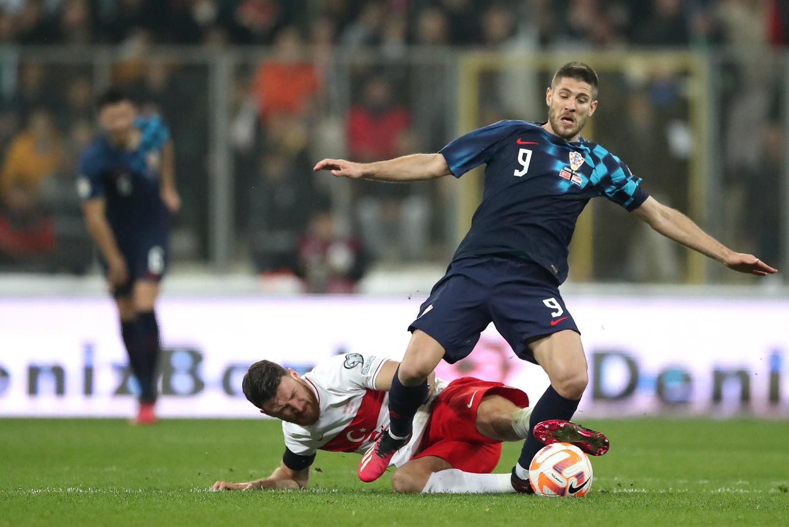 28.03.2023., stadion Timsah Arena, Bursa, Turska - Kvalifikacije za Europsko prvenstvo 2024. godine, skupina D, 2 kolo, Turska - Hrvatska. Photo: Slavko Midzor/PIXSELL